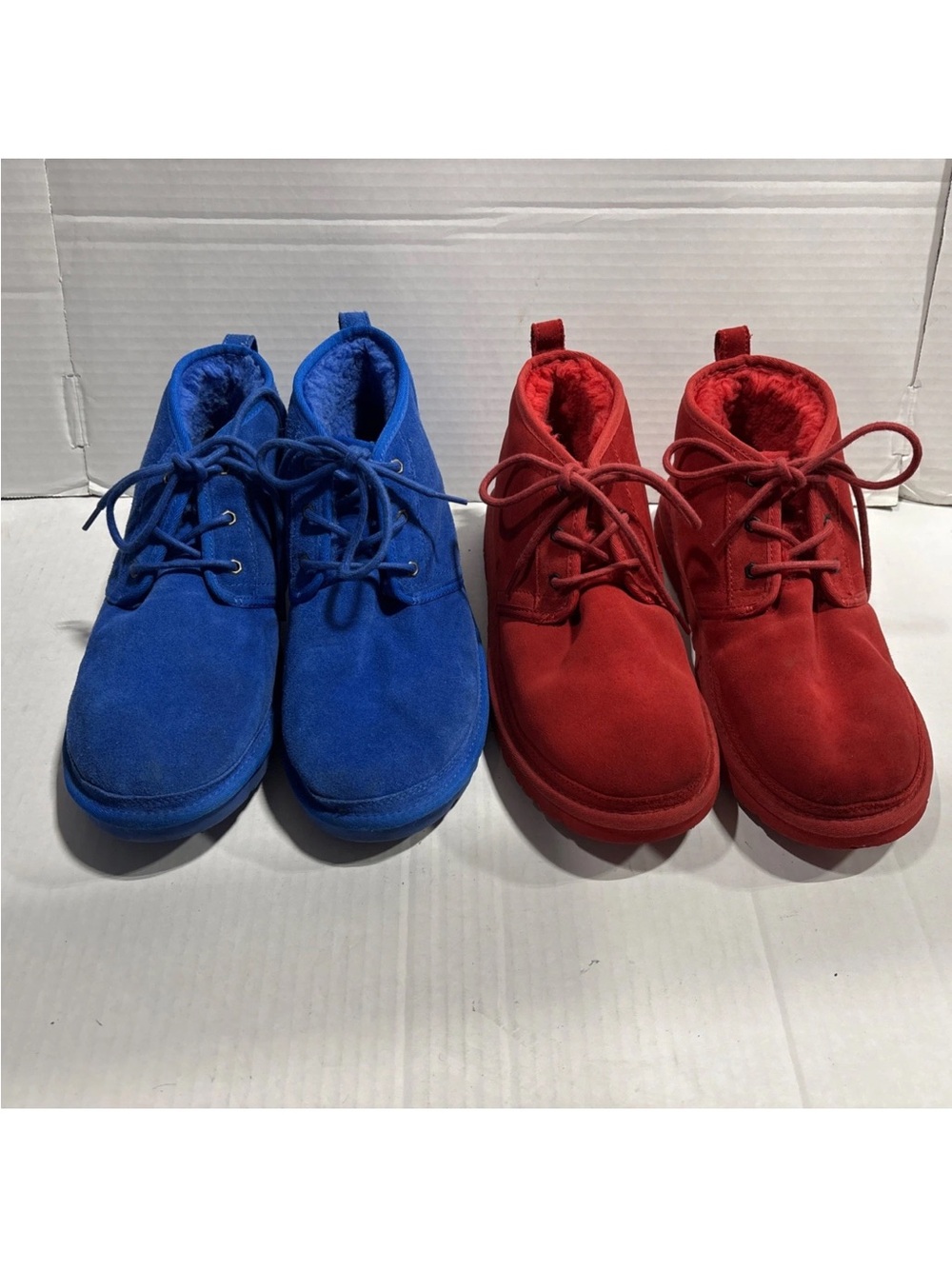 Lot of 2 UGG Neumel Men’s Chukka Boots Blue & Red Men's Size 12